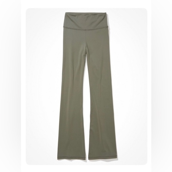 aerie Pants - Aerie THE EVERYTHING HIGHEST WAIST FLARE LEGGINGS-Size L-Olive